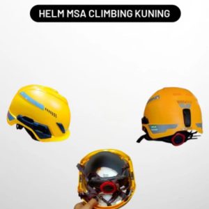 Helm MSA Climbing Kuning Perlengkapan Safety Profesional untuk Proyek Lapangan