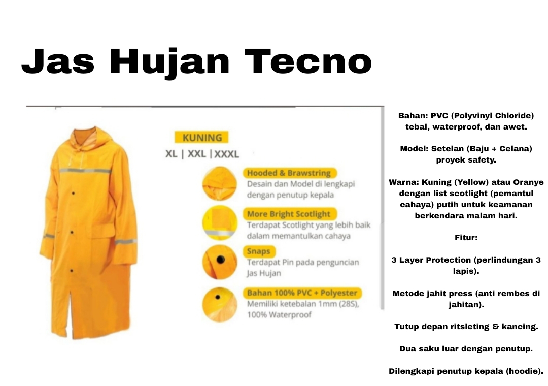 r5 , Jas Hujan , Jas Hujan Tecno